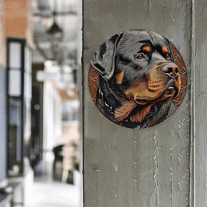 Rottweiler Dog Flat 3D Ornament - Montero Milan