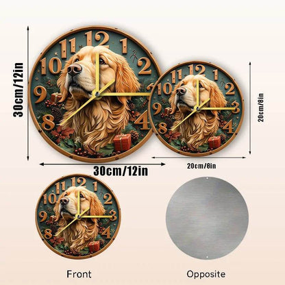 Golden Retriever Silent Wall Clock - Montero Milan