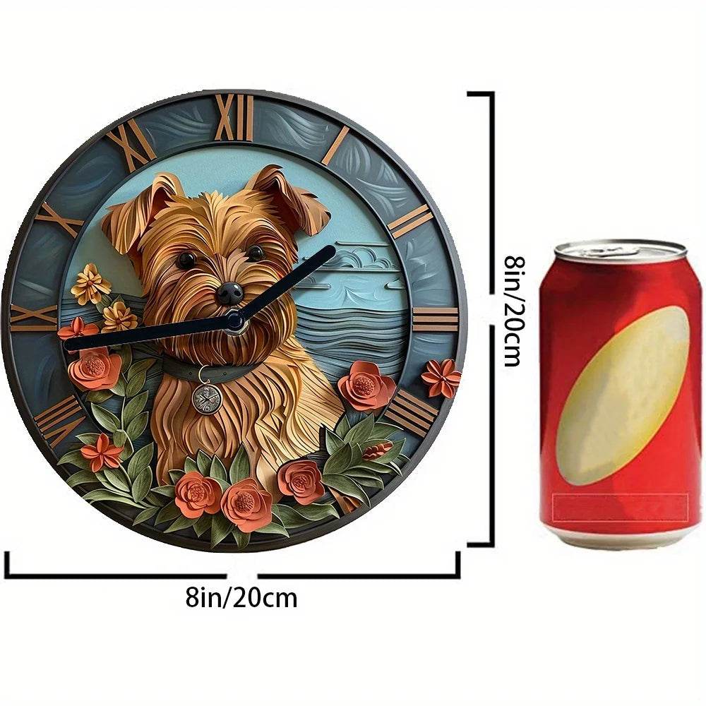 Yorkshire Terrier Silent Wall Clock - Montero Milan