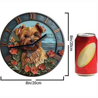 Yorkshire Terrier Silent Wall Clock - Montero Milan