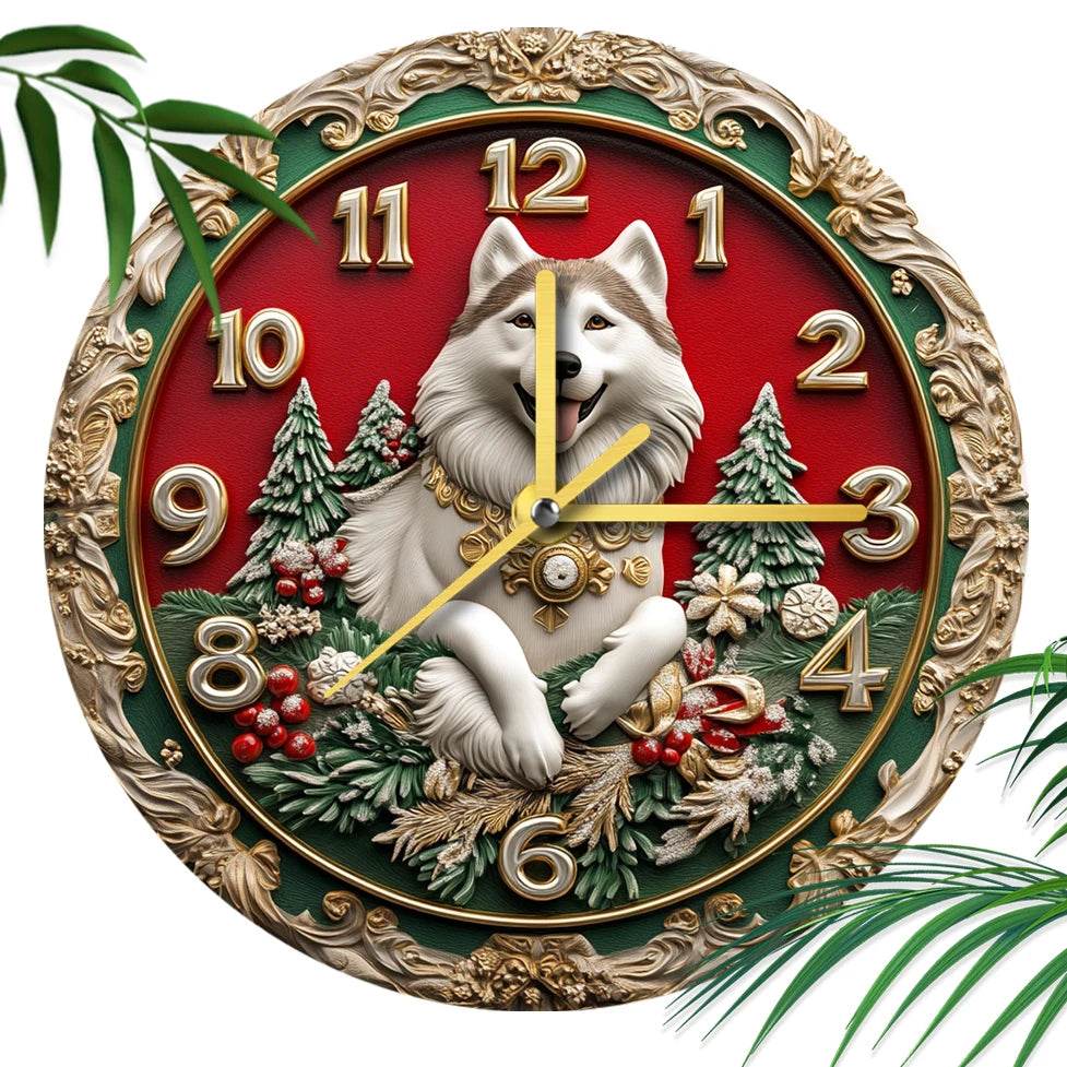 Alaskan Malamute Silent Wall Clock - Montero Milan