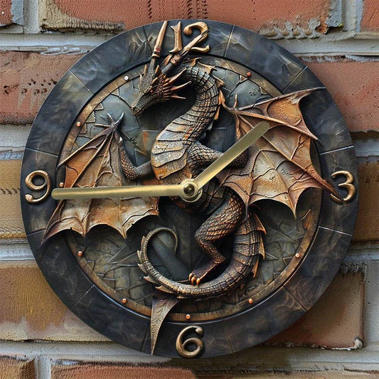 Dragon Art Silent Wall Clock - Montero Milan