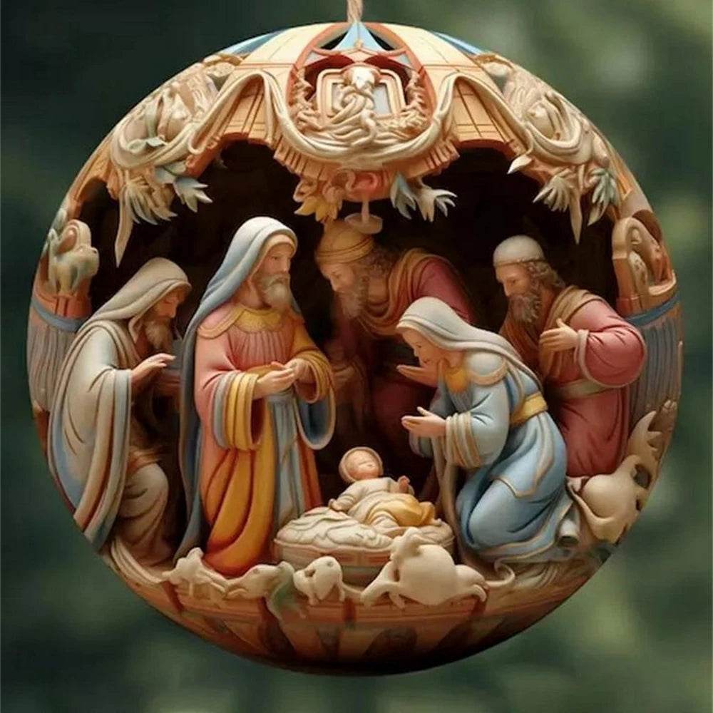 Classic Christmas Nativity Ornaments (1 / 6 / 12 PCs) - Montero Milan