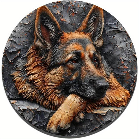 Sheepdog Imitation Copper Relief Art Decor - Montero Milan