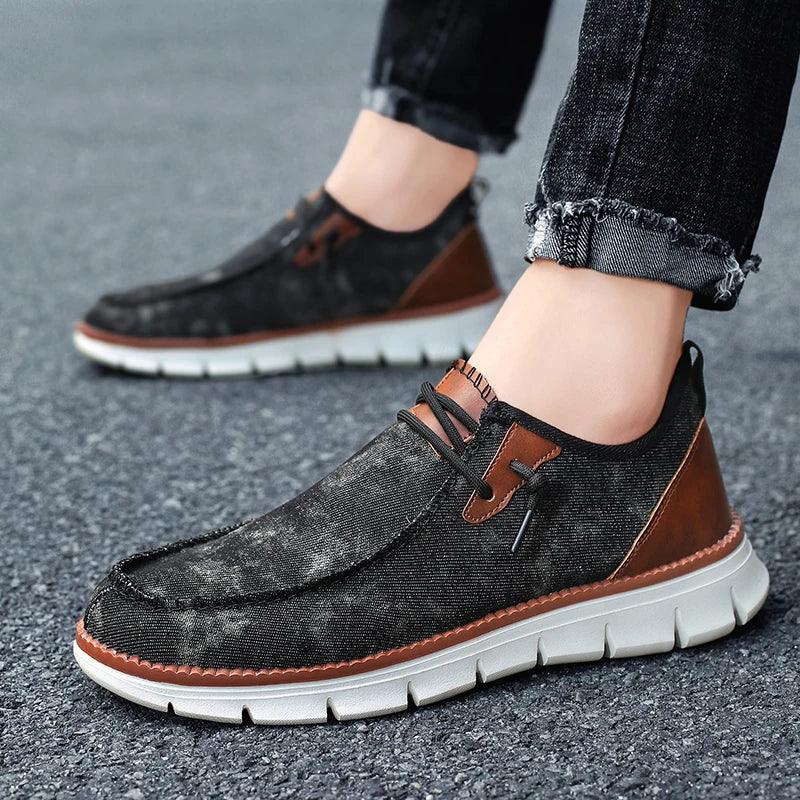 Men Casual Shoes Breathable Loafers Men Sneakers 2024 New Male Comfortable Flat Footwear Sneakers Men Canvas Shoes