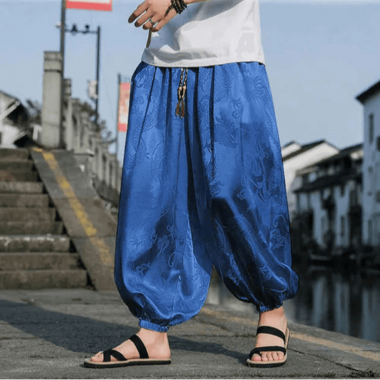 Samurai Style Wide-Leg Trousers - Montero Milan
