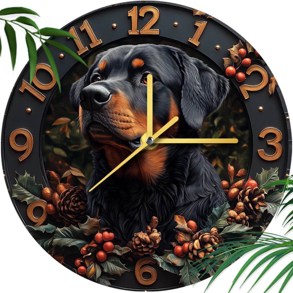 Rottweiler Silent Wall Clock - Montero Milan