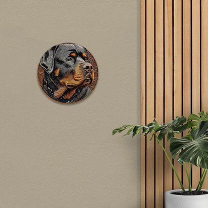Rottweiler Dog Flat 3D Ornament - Montero Milan