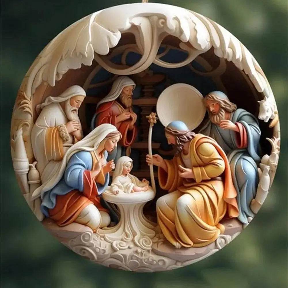 Classic Christmas Nativity Ornaments (1 / 6 / 12 PCs) - Montero Milan