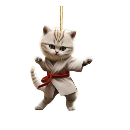 Kung Fu Cat Ornament ( 1 PCs / 4 PCs ) - Montero Milan