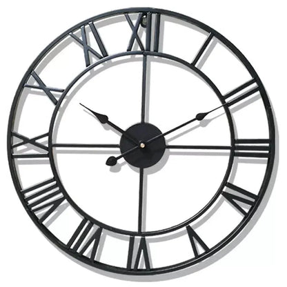Classic Roman Numeral Metal Wall Clock - Montero Milan
