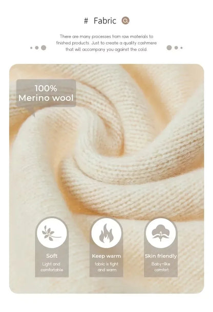 100% pure wool 2024 autumn and winter new cashmere sweater women's V-neck pullover fashion solid color long sleeve pullover