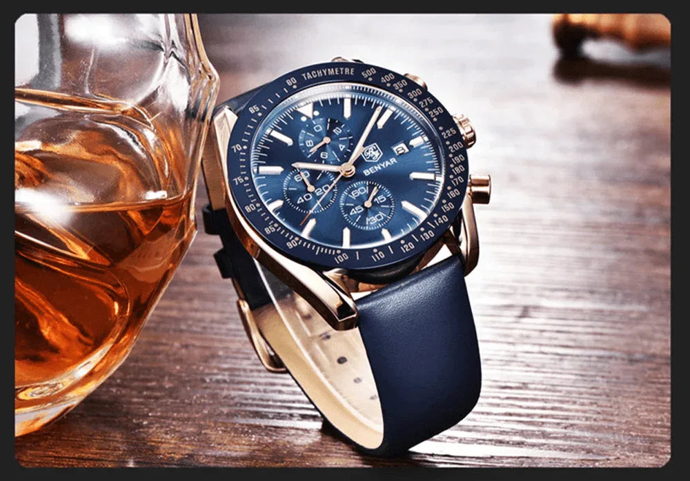 Stravaro ChronoSport Leather Watch - Montero Milan
