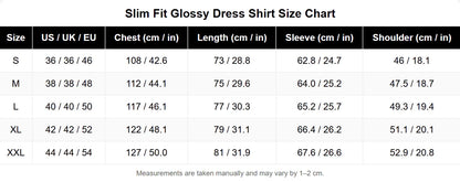 Slim Fit Glossy Dress Shirt