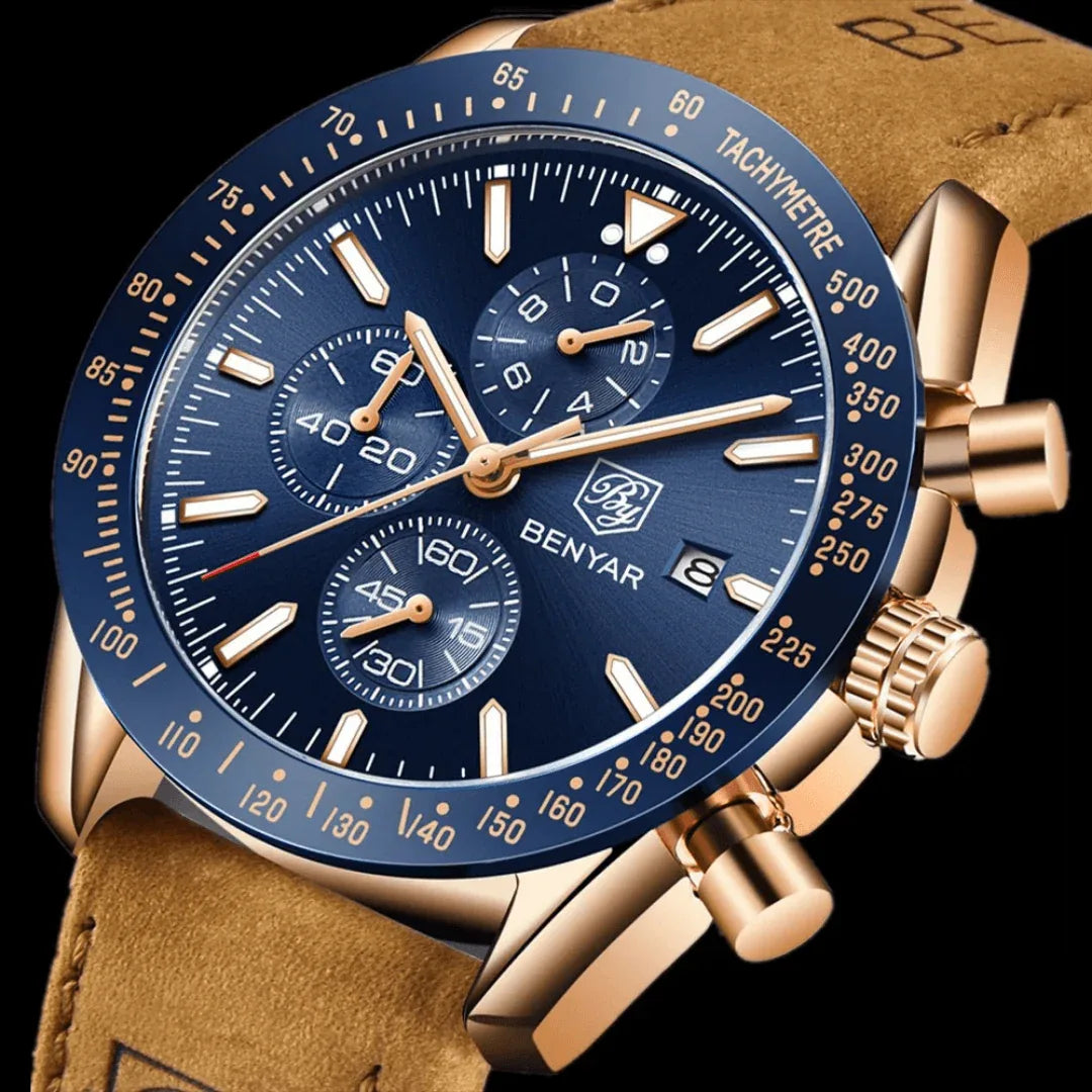 Stravaro ChronoSport Leather Watch - Montero Milan