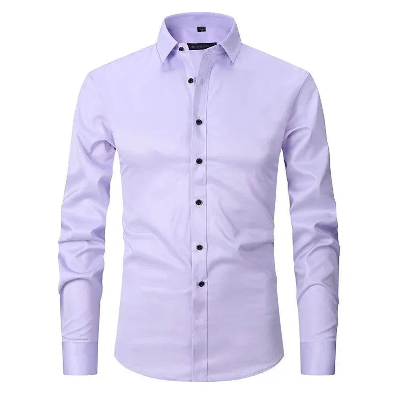 Smart Cotton-Blend Dress Shirt - Montero Milan