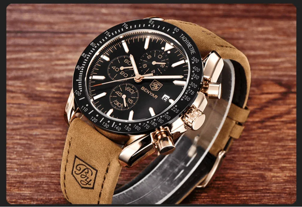Stravaro ChronoSport Leather Watch - Montero Milan