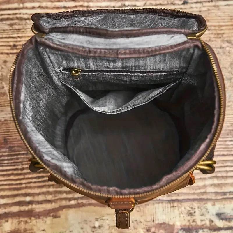 ForgeTrail™ Vintage Genuine Leather Backpack - Montero Milan
