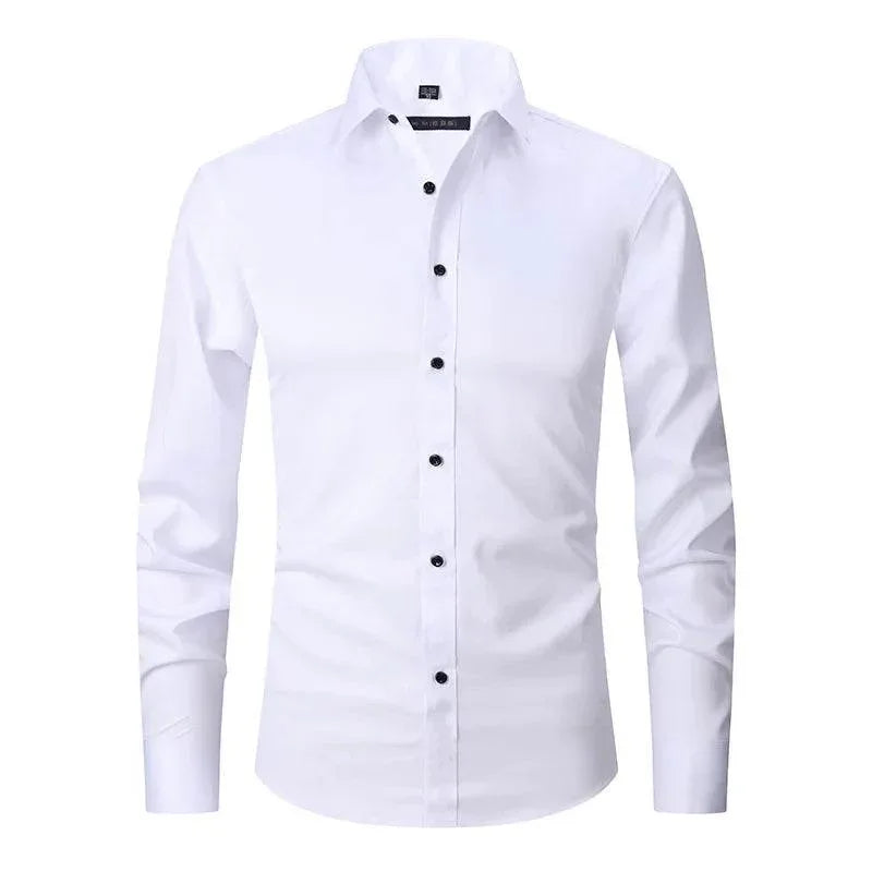 Smart Cotton-Blend Dress Shirt - Montero Milan