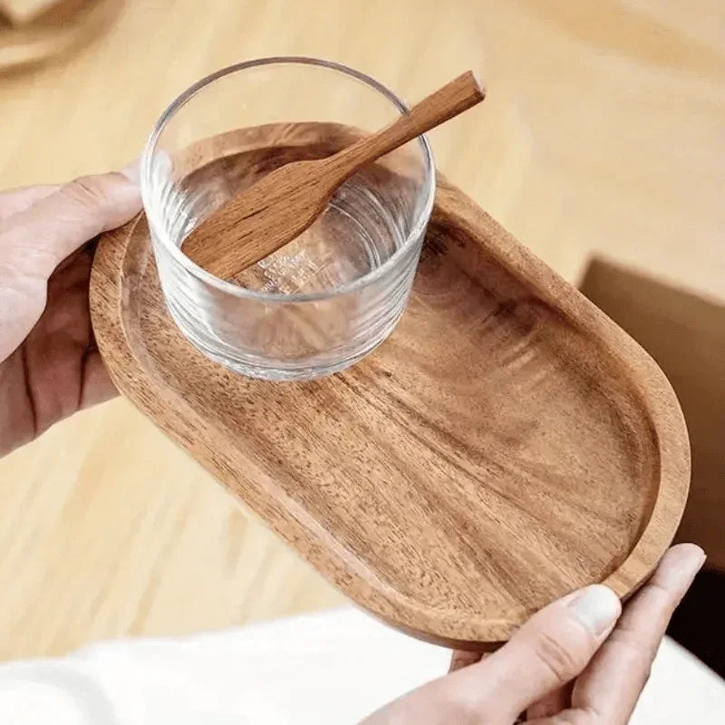 Mokura™ Solid Wood Oval Tray - Montero Milan