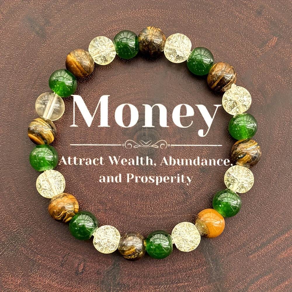 Relaxing Success Enhancing Prosperity & Abundance Wristband - Healing Jewelry Gift for Relaxation and Success - Montero Milan