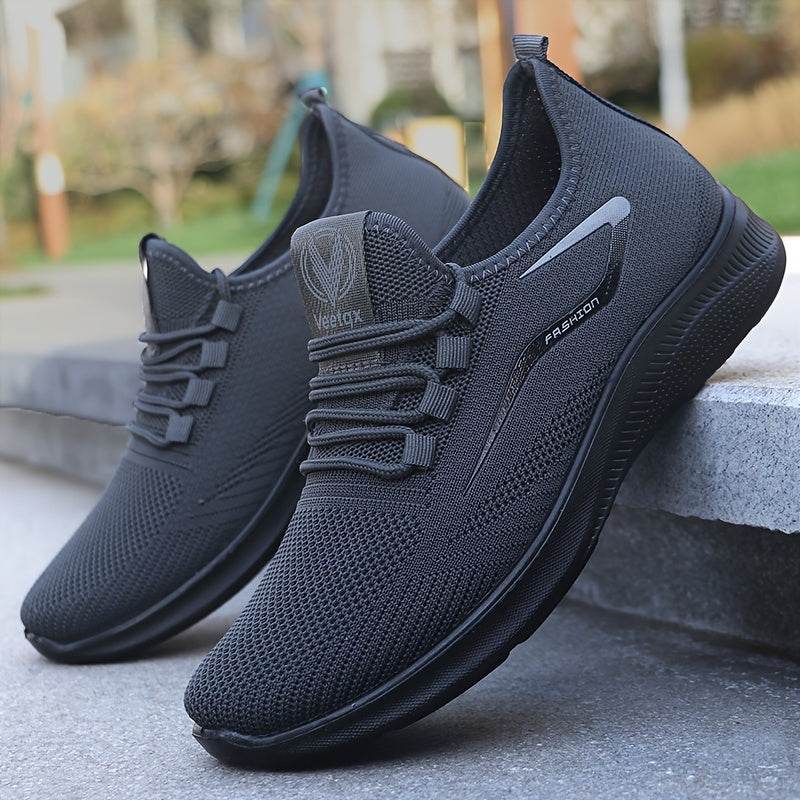Breathable Men's Slip On Sneakers, Lightweight Comfortable Woven Non Slip Outdoor Training Running Workout - Montero Milan