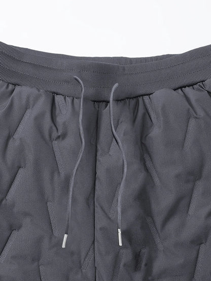 Men'S and Women'S Thickened Winter Jogger Pants with Plush Fleece Lining - Warm, Leak-Proof, Windproof, Adjustable Drawstring Waist, Zipper Pockets, Solid Color for Casual Home and Outdoor Use