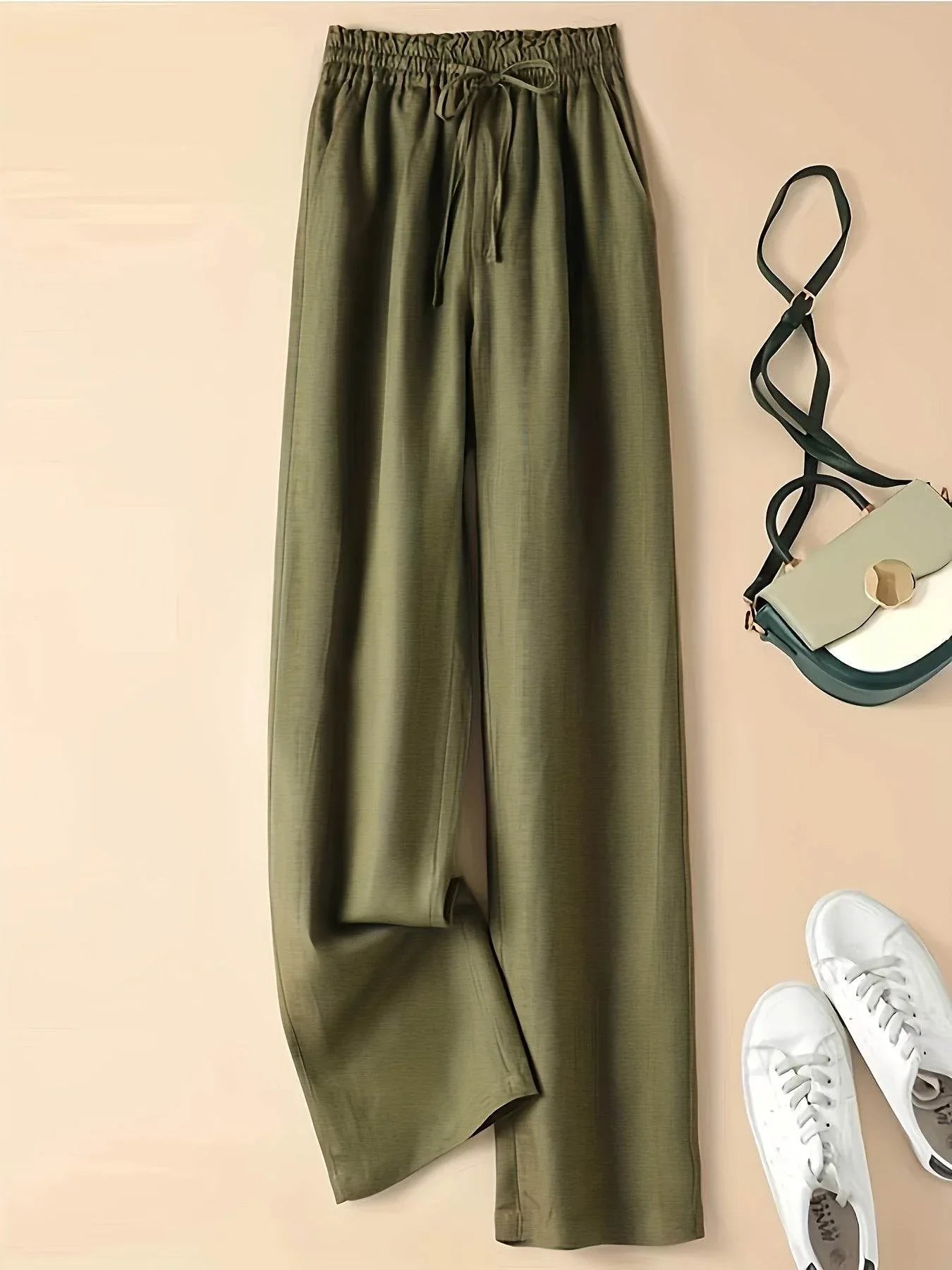 Retro High-Waist Wide-Leg Pants - Montero Milan