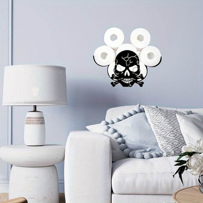 Skull Toilet Paper Holder Rack - Montero Milan
