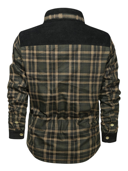 Fleece-Lined Plaid Jacket