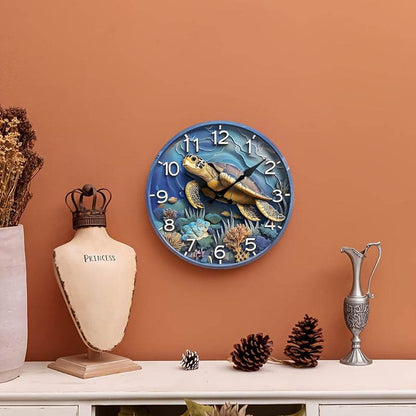 Ocean Turtle Silent Wall Clock - Montero Milan