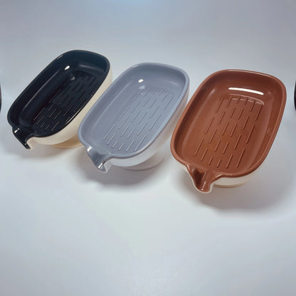 Montero Milan Drain soap dish, soap holder, bathroom drain soap rack, household suction cup soap box without drilling, scented soap holder, scented soap tray, bathroom soap container and storage