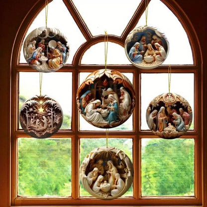 Classic Christmas Nativity Ornaments (1 / 6 / 12 PCs) - Montero Milan