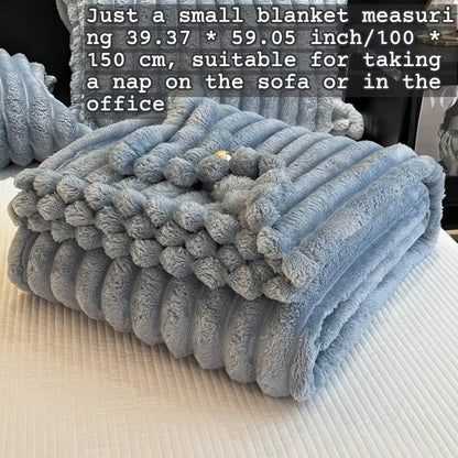 Luxe Faux Rabbit Fur Throw Blanket - Montero Milan