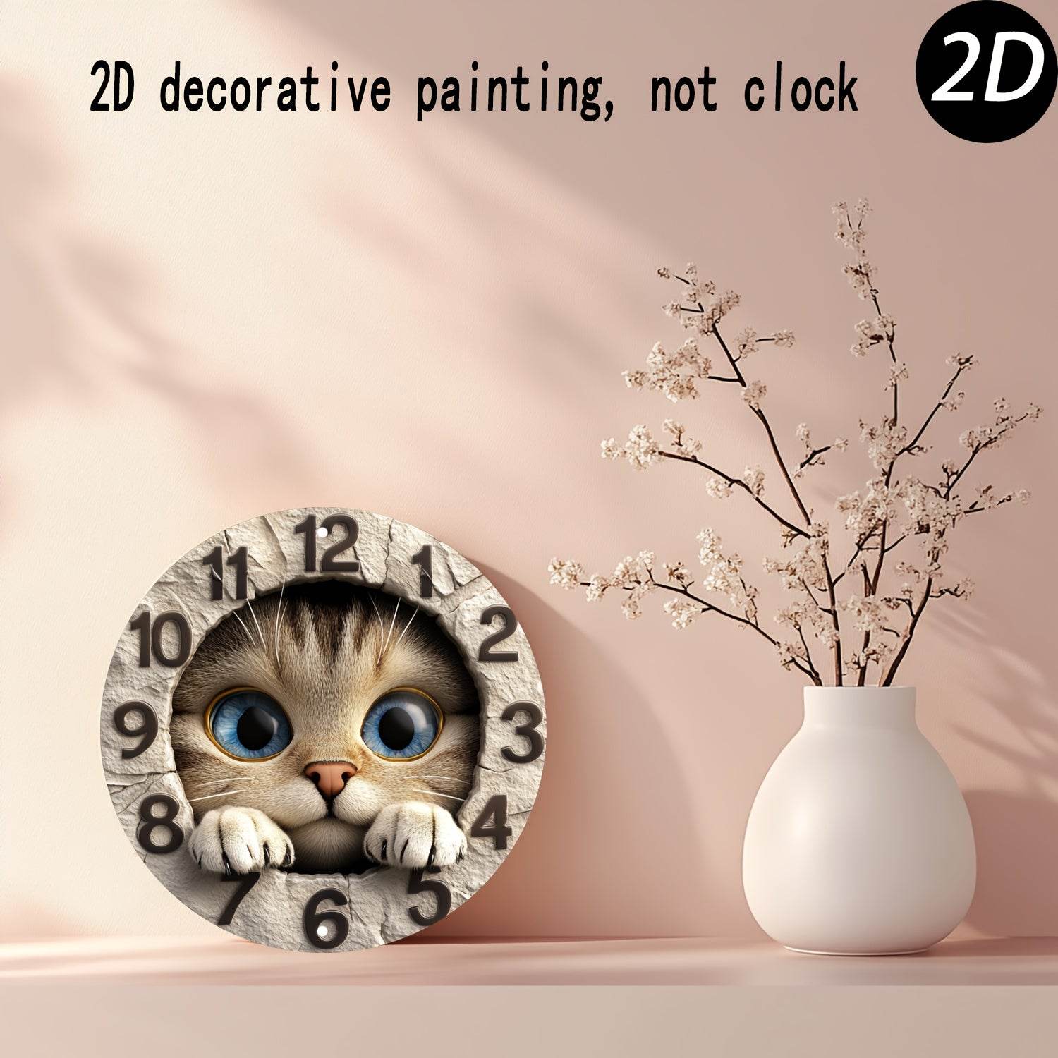 Charming Round Cat Paw Metal Wall Art Decor - Montero Milan