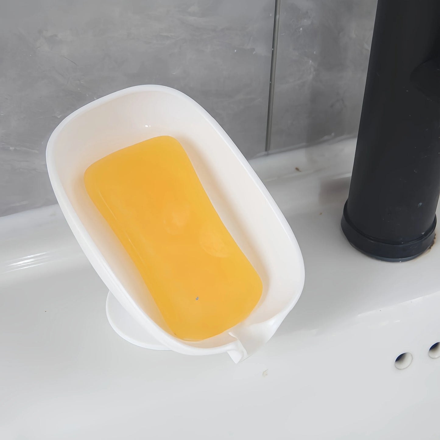 Montero Milan Drain soap dish, soap holder, bathroom drain soap rack, household suction cup soap box without drilling, scented soap holder, scented soap tray, bathroom soap container and storage