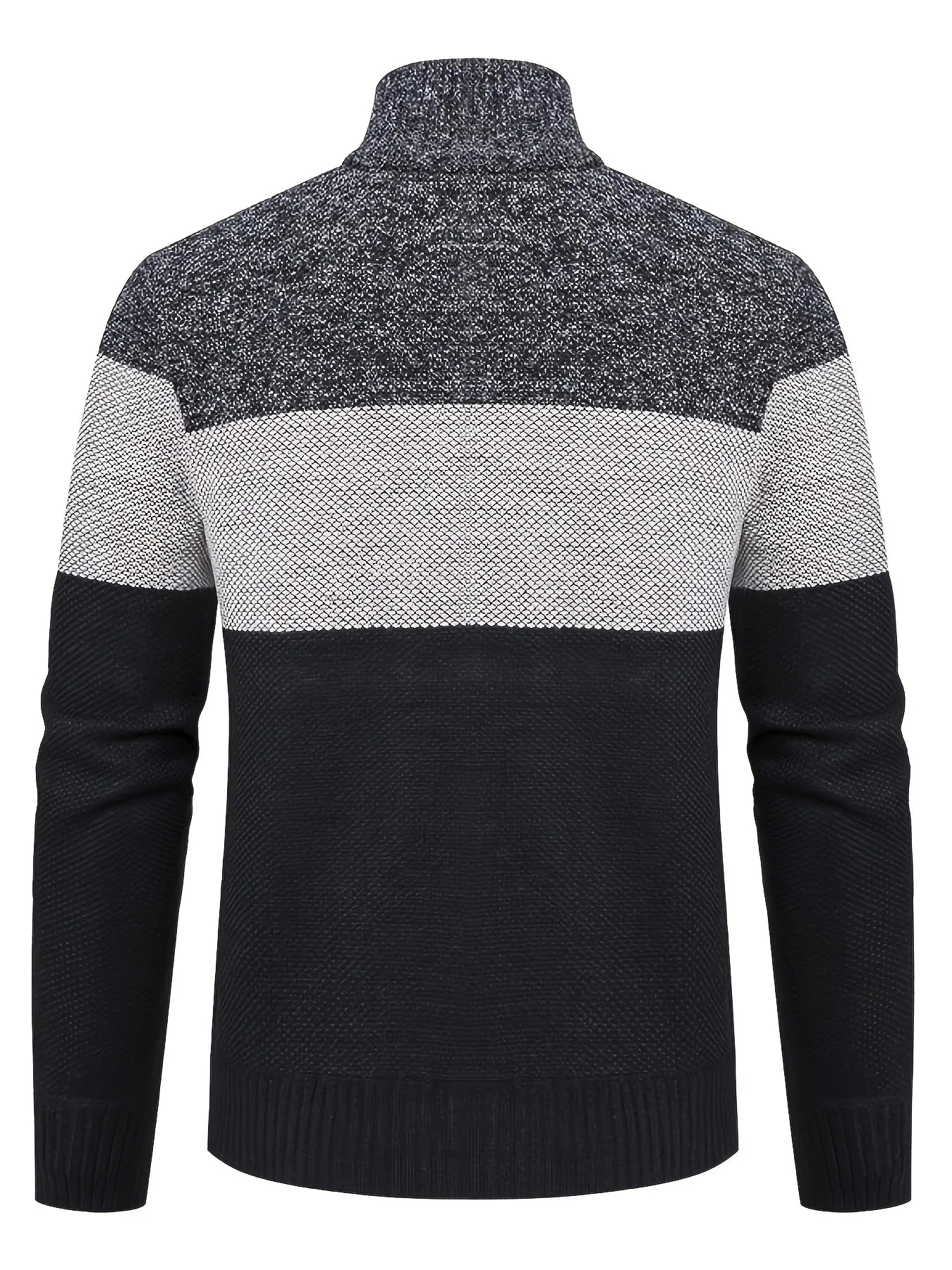 Men'S Knitted Cardigan with a Stand-Up Collar, a Casual And Stylish Outerwear.