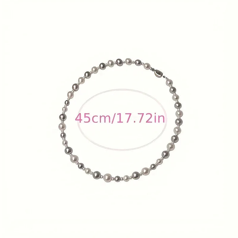 Women'S Elegant Freshwater Pearl Necklace with Shell - Classic Bohemian Style, Versatile Accessory for Daily Wear and Parties, Perfect Valentine'S Day Gift, All-Season Freshwater Pearls Necklace