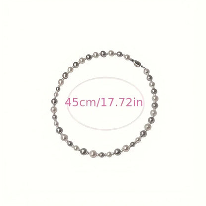 Women'S Elegant Freshwater Pearl Necklace with Shell - Classic Bohemian Style, Versatile Accessory for Daily Wear and Parties, Perfect Valentine'S Day Gift, All-Season Freshwater Pearls Necklace