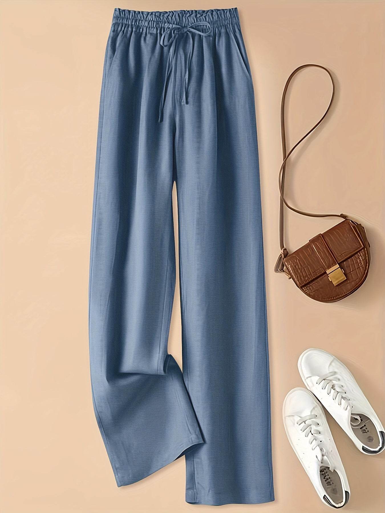 Retro High-Waist Wide-Leg Pants - Montero Milan