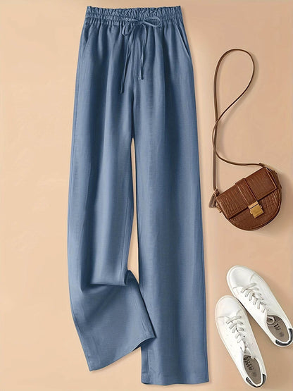 Retro High-Waist Wide-Leg Pants - Montero Milan