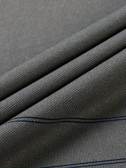 Men's Vintage-Inspired Striped Shirt with Chest Pocket - Breathable, Long Sleeve, Button Detail for Golf & Outdoor Activities