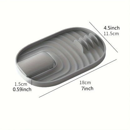 Montero Milan 1pc Foldable Kitchen Pot Lid & Utensil Holder Shelf - Heavy-Duty Plastic Space-Saving -Shook/Shovel with Lid Rack, Stove/ Shelf Organizer for Pots, Pans, Spatulas, Spoons - Install for Small Kitchens, Ideal Gift