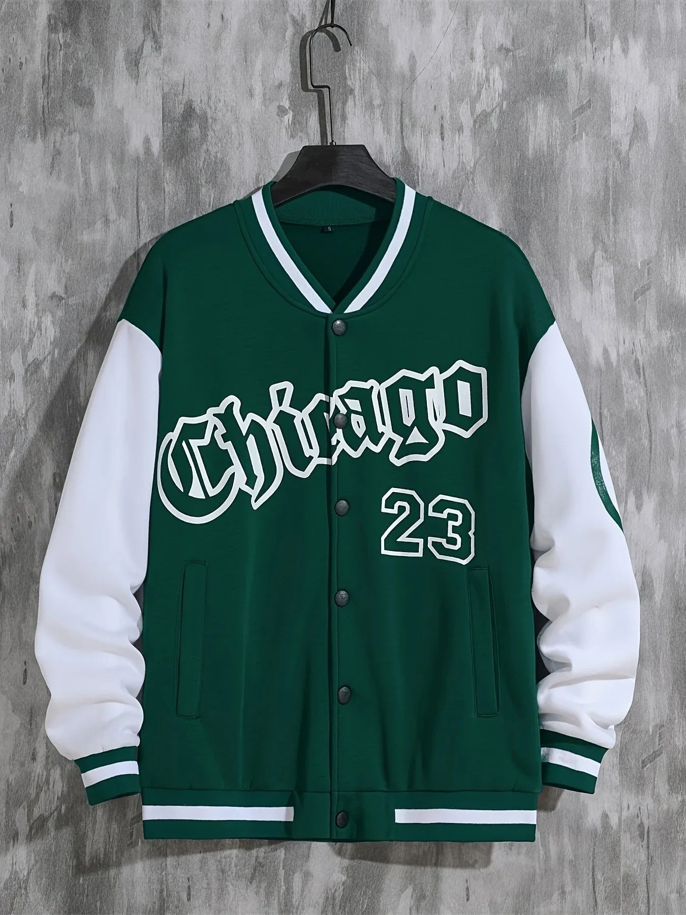Spring And Autumn Street Men's Fashion Trend Loose Casual Baseball Uniform Jacket, Suitable For Outdoor And Dating