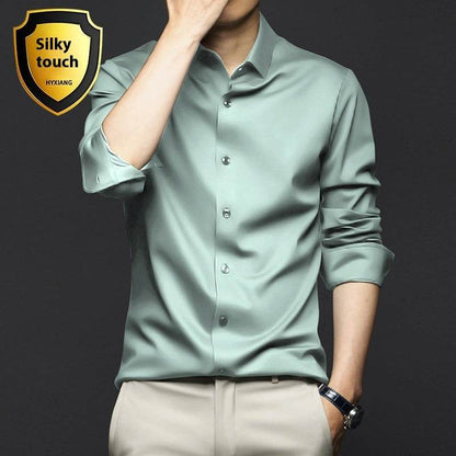 Silky Touch Long-Sleeve Shirt - Montero Milan