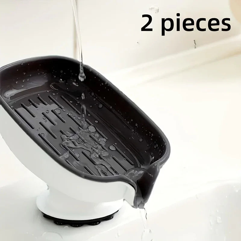 Montero Milan Drain soap dish, soap holder, bathroom drain soap rack, household suction cup soap box without drilling, scented soap holder, scented soap tray, bathroom soap container and storage