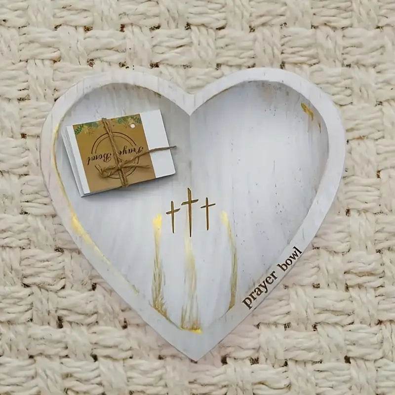 Heart-Shaped Wooden Prayer Bowl - Montero Milan