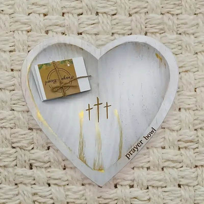 Heart-Shaped Wooden Prayer Bowl - Montero Milan