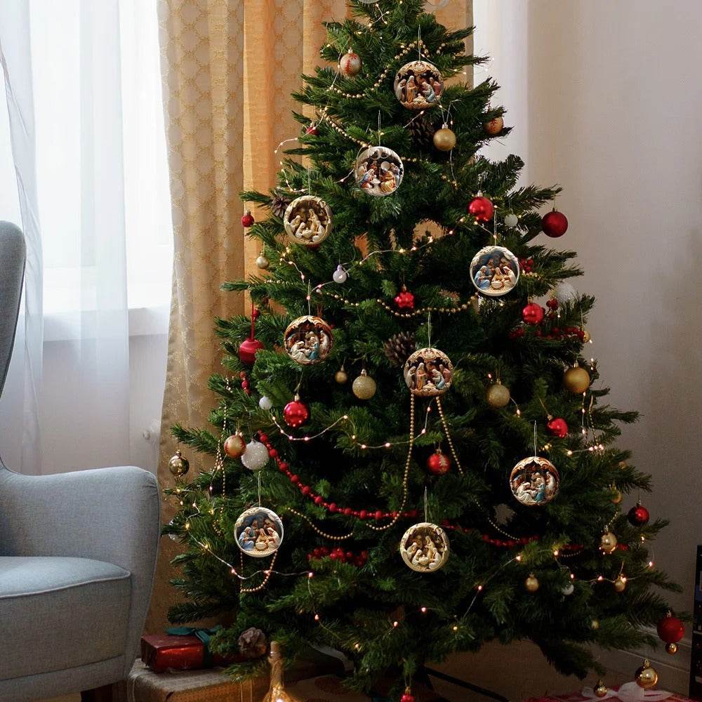 Classic Christmas Nativity Ornaments (1 / 6 / 12 PCs) - Montero Milan