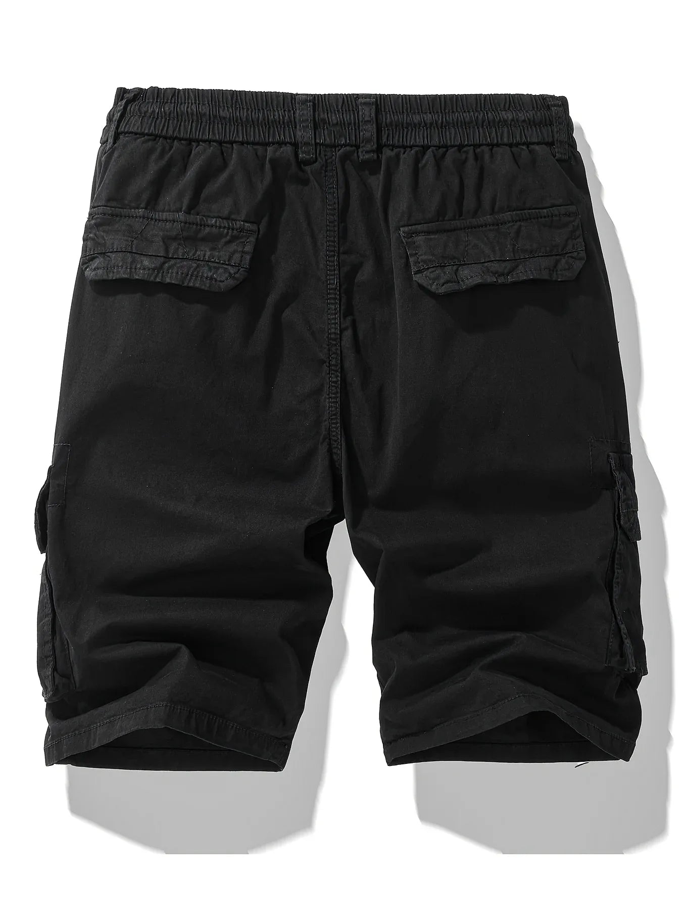 Men'S Heavy-Duty Work Shorts - Olive Green Cargo Pants with Multiple Utility Pockets, Non- Fabric for Construction, Outdoor, Everyday Casual - Adjustable Drawstring Waist - Model 9385, Outdoor Apparel, Functional Design, Dura